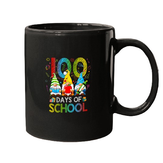 Funny Gnome 100 Days Of School Gnomes Teacher Student Kid 1 Mugs