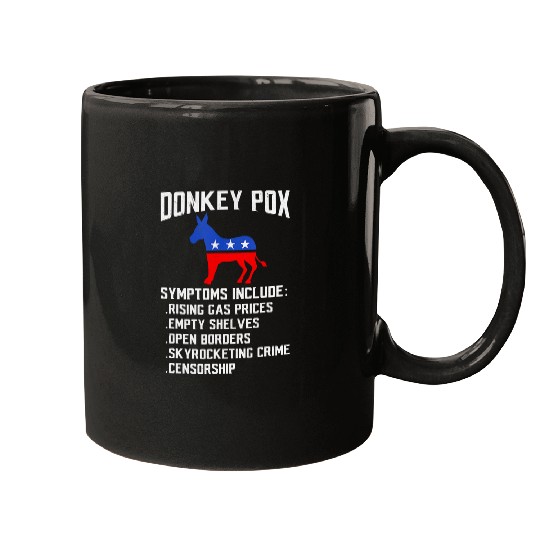 Donkey Pox The Disease Destroying America Funny Donkeypox 210 Mugs