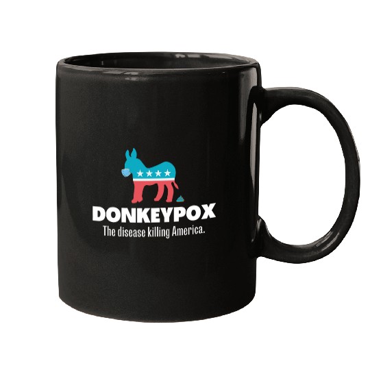 Donkey Pox The Disease Killing America Funny antis Biden Mugs