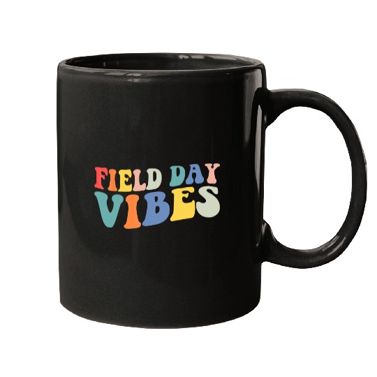 Field Day Vibes Teacher Student Cool Last Day Of School Mugs