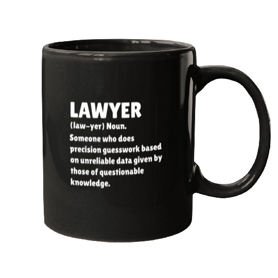 Lawyer Definition Funny Law School Student Graduation Mugs