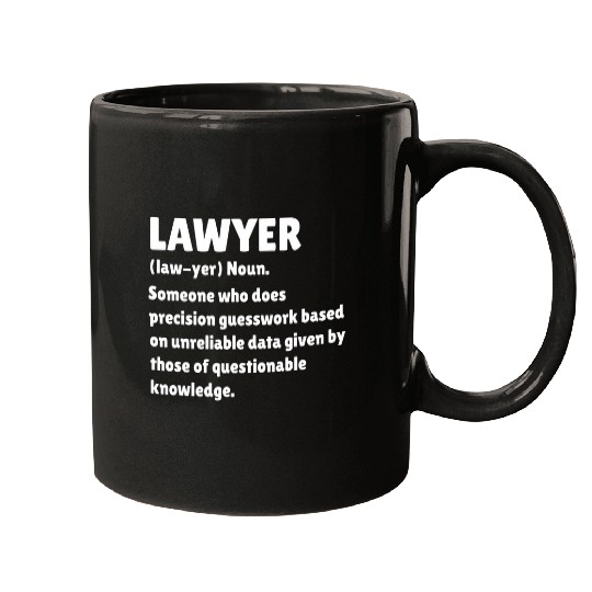 Lawyer Definition Funny Law School Student Graduation Mugs