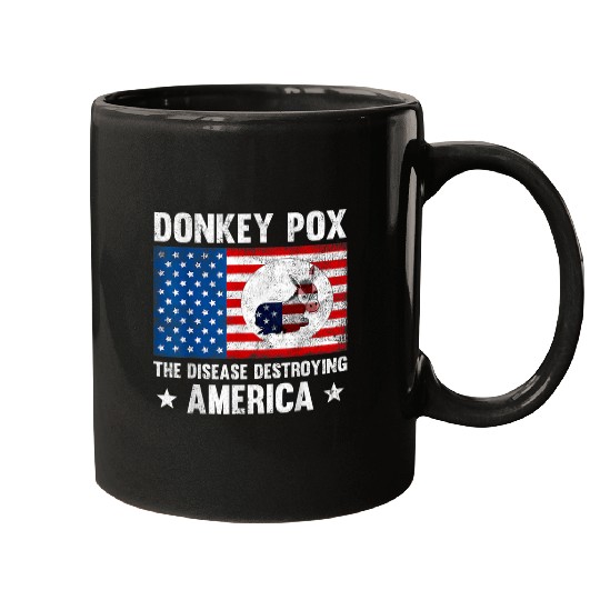 Donkey Pox The Disease Destroying America Funny antis Biden 29 Mugs