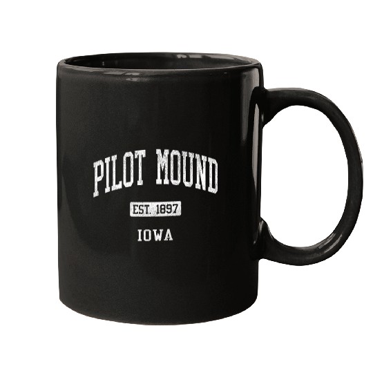 Pilot Mound Iowa IA JS04 vintages Athletic Sports Mugs