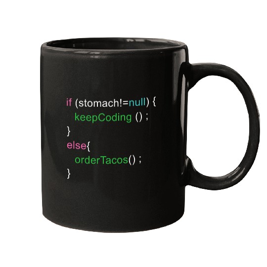 Software Code Programmer Engineer Tacos Lover Geek Nerd Mugs