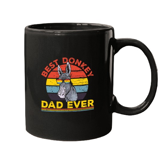 bests Donkey Dad Ever 2vintages Men Donkey Dad Mugs
