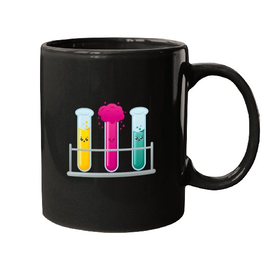 Cute Kawaii Illustration of Chemistry Recipients 1 Mugs