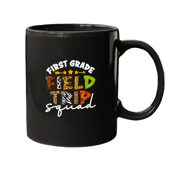 First Grade Field Trip Squad Matching Students Teacher Mugs