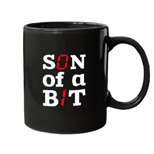 Son Of A Bit Computer Science Binary Code IT Tech Programmer Mugs