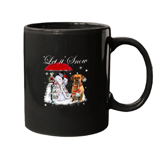 Pug Lover Puggle Santa Dog Christmas Snowman xmass Pajama 328 Pugs Dog Mugs