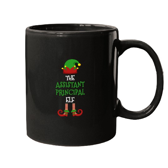 Assistant Principal Elf Matching Pajamas Christmas Teacher Mugs