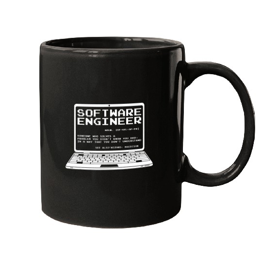Programmer Coder Software Engineer Definition Developer Mugs