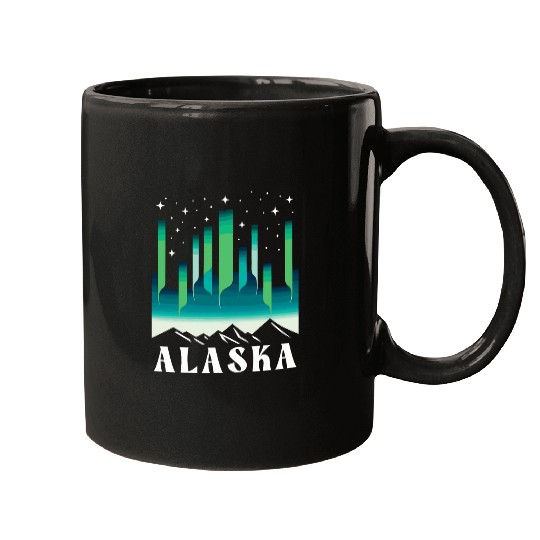 Alaska Northern Lights Aurora Borealis Alaska Mugs