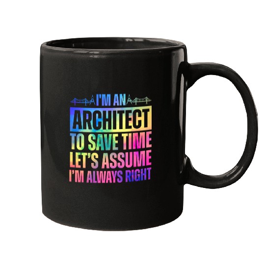 Funny Architect Art For Men Women Future Architecture Lover 2 Mugs