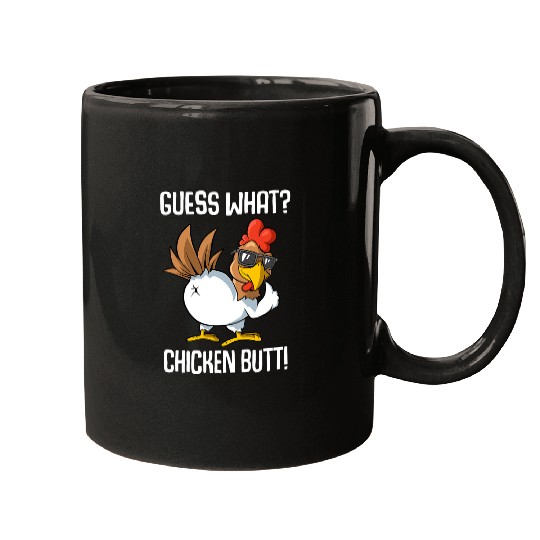 Chicken Lover Guess What Chicken Butt 21 Mugs