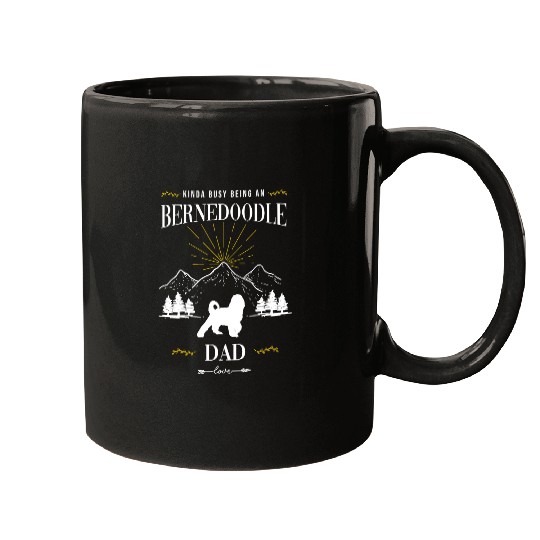 Kinda Busy Being an Bernedoodle Dad Mugs