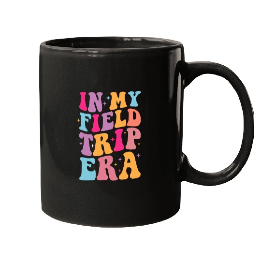 In My Field Trip Era Hippie Teacher Students Retro Groovy Mugs