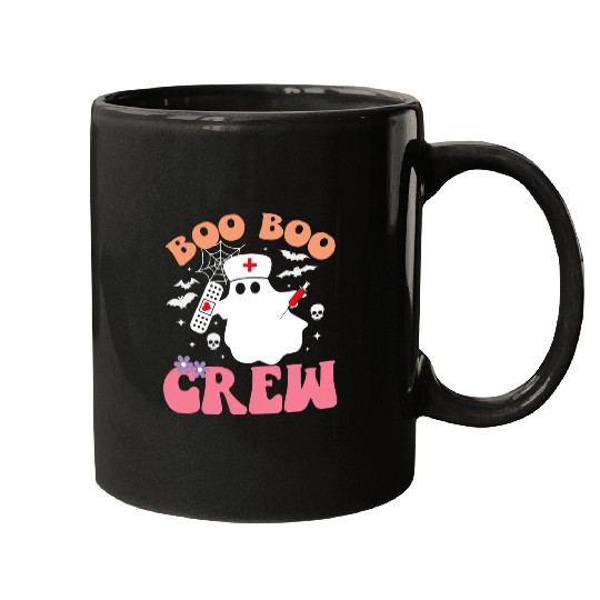 Boo Boo Crew quote nurses cool Halloween nurses Costume Mugs