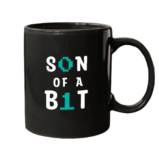 Son Of A Bit Computer Science Binary Code IT Tech Programmer 1 Mugs