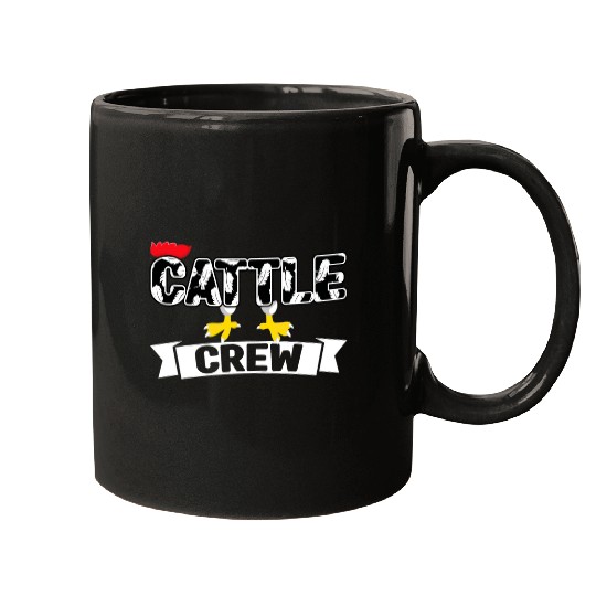 cattle crew chicken farm Mugs