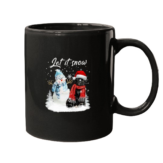Pug Lover Santa Dog Christmas Snowman xmass Pajama 313 Pugs Dog Mugs