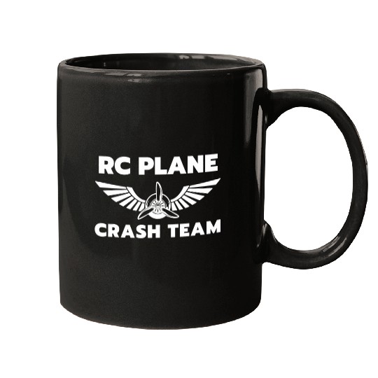RC Plane Crash Team Remote Control Plane Enthusiast Pilot Mugs