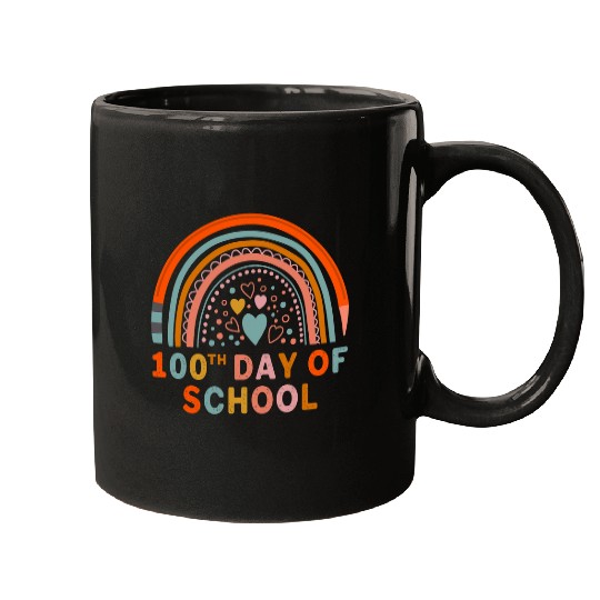 Happy 100th Day of Kindergarten School Teacher Student kids 6 Mugs