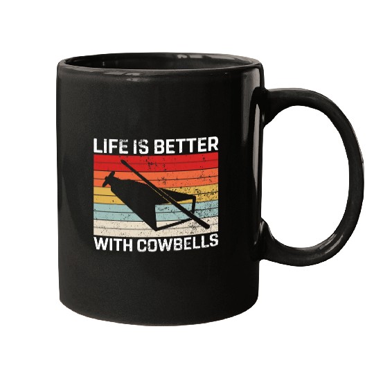 Cow Lover Bell More Cowbell vintages Funny Drummer Cowbell Funny 21 Mugs