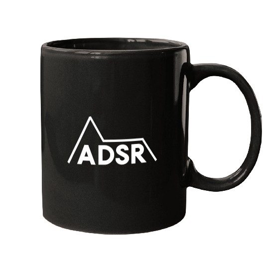 ADSR Synth Music Synthesizer Musician Synthwave Retro Mugs