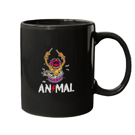 Funny Drummer Disney The Muppets Animal Rock And Roll Drums Graffiti Logo Mugs