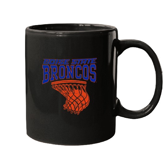 Funny Basketball Boise State University BSU Broncos Basketball Hoop Mugs