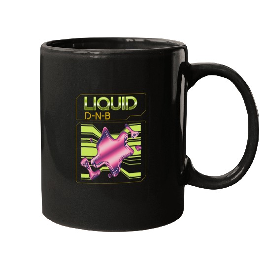Funny Drummer Tambor Y Bajo Liquido DnB Dj Drum n Bass Liquid Funk 3 Mugs