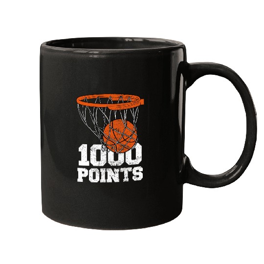 Funny Basketball 1000 Points Basketball Scorer High School Basketball Player 2 Mugs