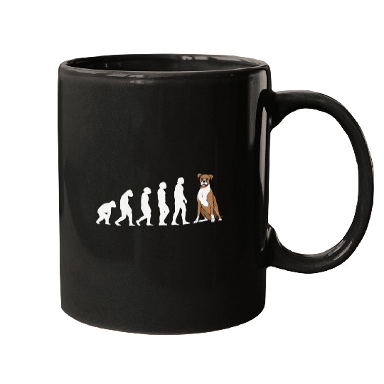 Boxer Pet Dog Evolution Mugs