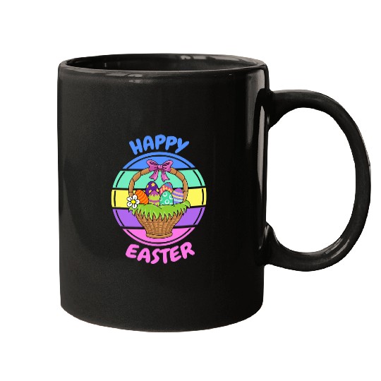 Happy Easter Egg Basket Mugs