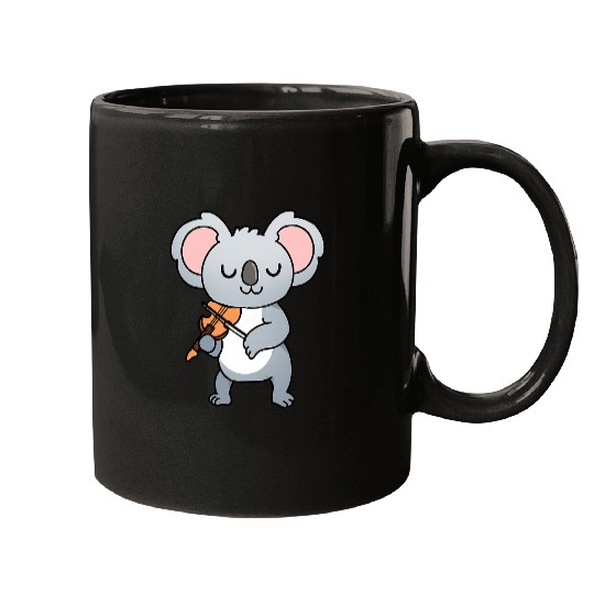 Funny Violin Koalas Playing Violin Mugs