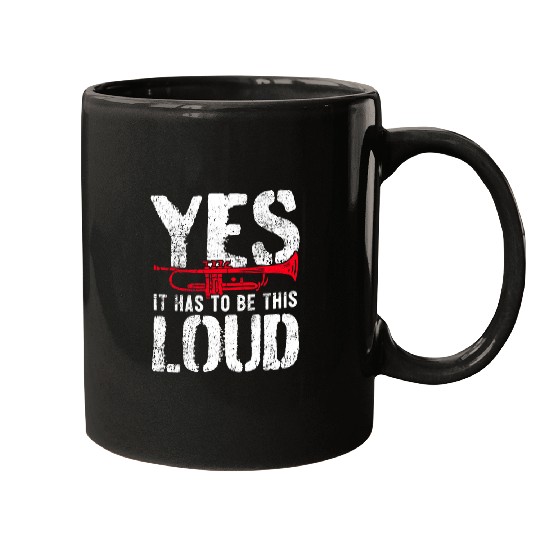 Funny Trumpet Brass Band Trumpet Player Marching Band Loud Trumpeter Mugs