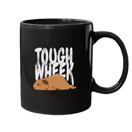 Guinea Pig Tough Wheek Beige Brown Guinea Pig Pet Mugs