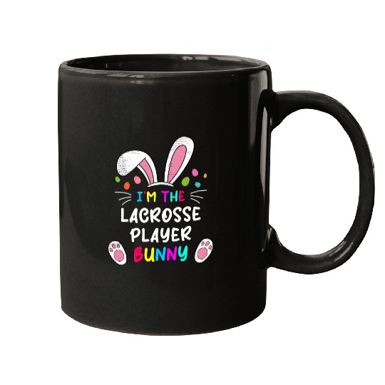 Sport Lacrosse Gift Im The Lacrosse Player Bunny Ears Easter Day Mugs