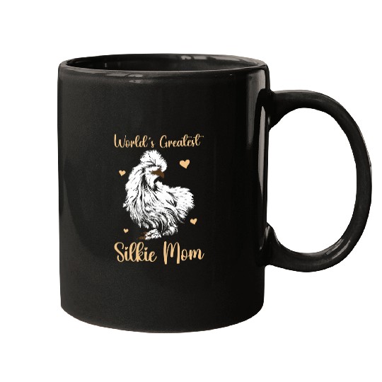 Chicken Lover Silkie Chicken Mama Animal Silky Chicken Farmer Mugs