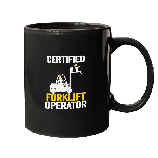 Forklift Driver Forklift Certified Forklift Operator 3 Mugs