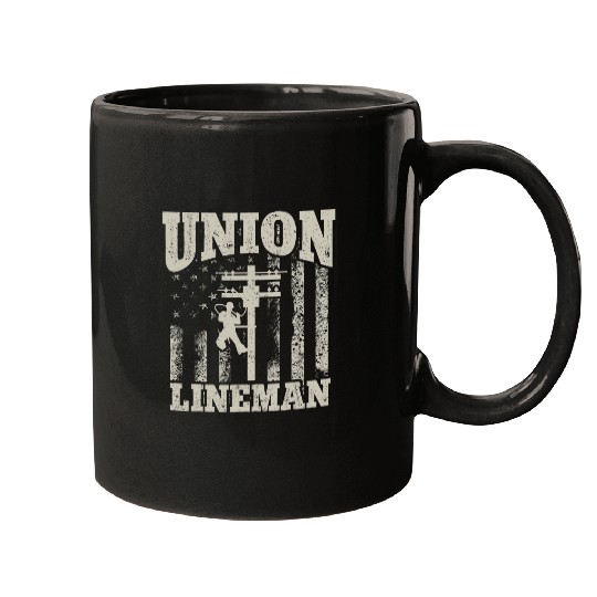 Line Worker Linesman Power Line Worker Union Lineman Mugs