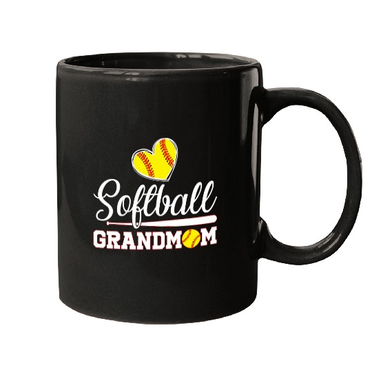 Sport Baseball Funny Softball Grandmom Baseball Lover Women Mothers Day Mugs