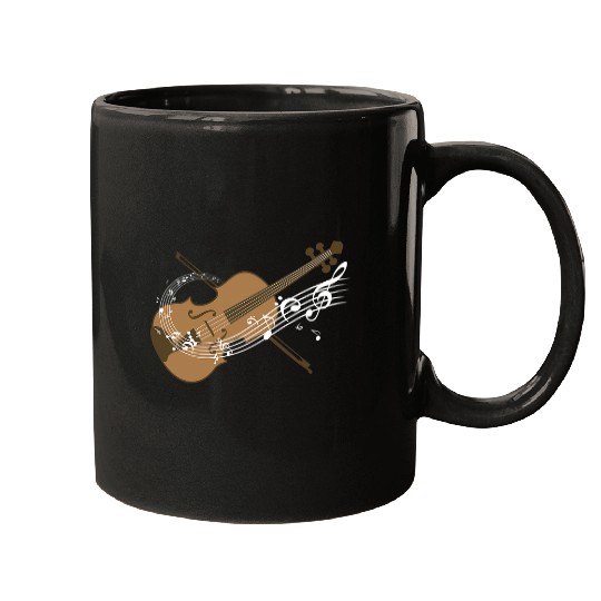 Funny Violin Musical Instrument Orchestra Love Music Violinist Mugs