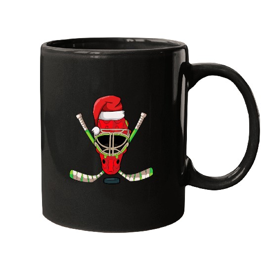 Sport Hockey Santa Hat Christmas Pajama Cool Sport Xmas Mugs