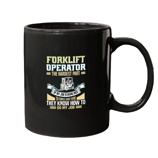 Forklift Driver Funny Forklift Operator Men 3 Mugs