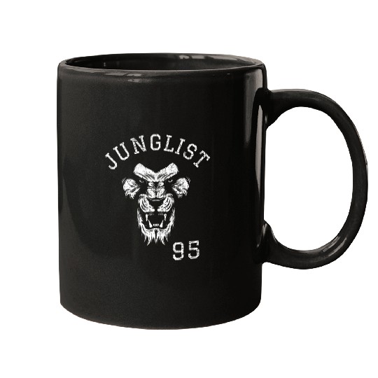 Funny Drummer Junglist Drum And Bass Lion DnB Music Liquid Mugs