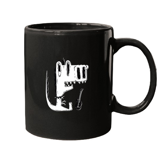 Funny Guitar Hip Hop Emo Alternative Classic Rock Music Trex Cant Guitar Mugs
