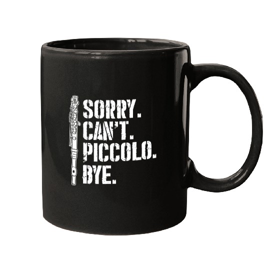 Funny Flute Piccolo Instrument Music Flute Player Beginner Lesson 213 Mugs