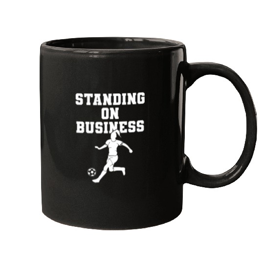 Sport Soccer Soccer Women Standing On Business Girls Soccer Team School Mugs